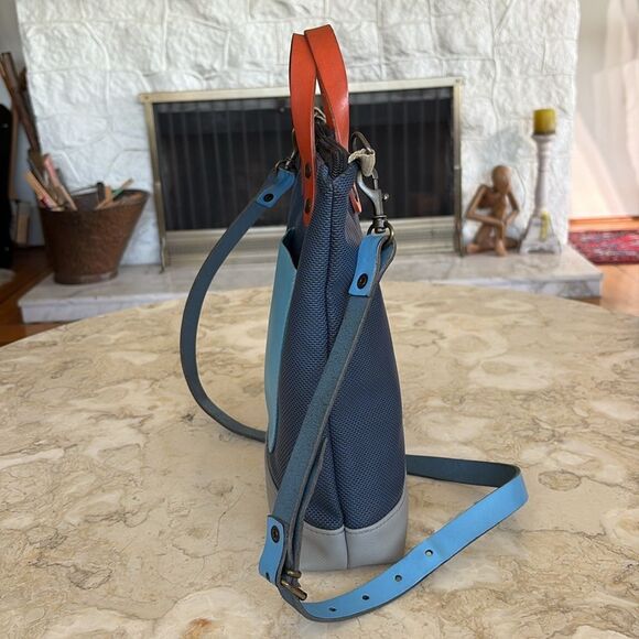 Daniel Chong Madrid Colourful Tote Crossbody Bag Recycled Materials & Leather - Picture 9 of 14